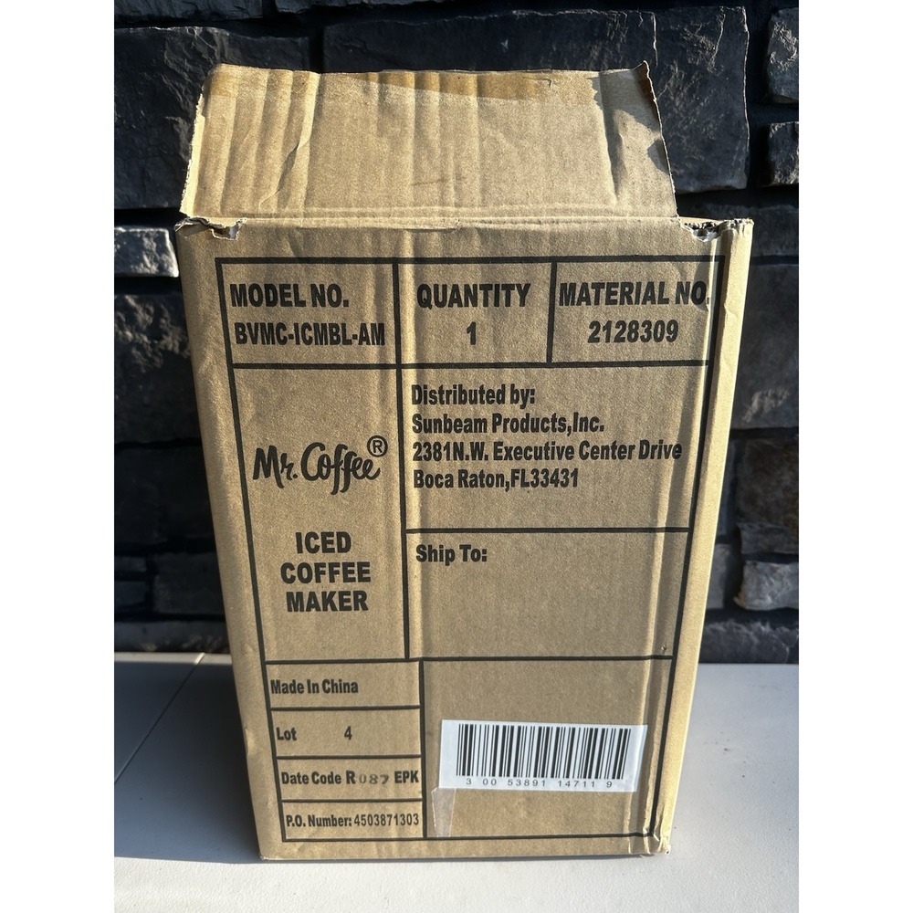 Mr. Coffee Iced Maker Single Serve Machine - NEW / Open Box